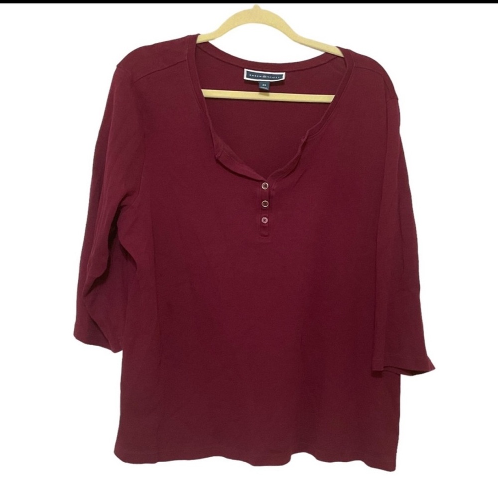 Karen Scott Deep Red Blouse